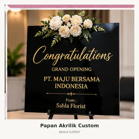 Papan Bunga Akrilik Tanjung Pinang